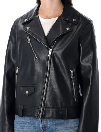 Levi'S Kendal Black Eco-Leather Moto Jacket