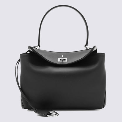 Balenciaga Black Leather Rodeo S Top Handle Bag
