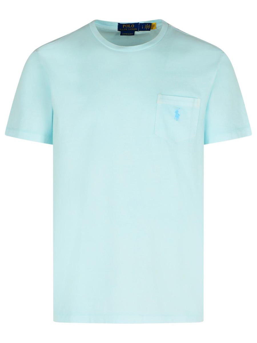 Polo Ralph Lauren Light Blue Cotton T-Shirt