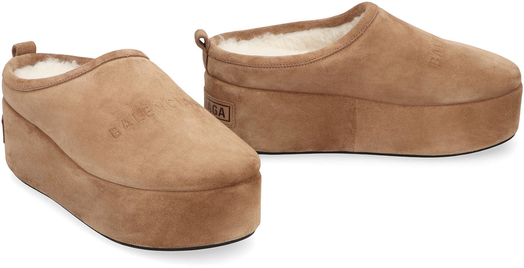 Balenciaga Alaska Soft Suede Mules