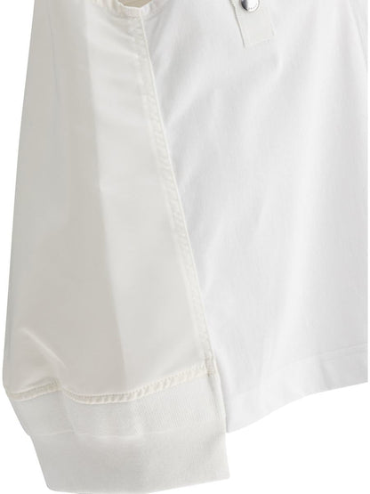 Sacai Cotton Jersey And Nylon Twill Tank Top