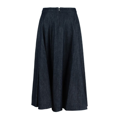 Max Mara Denim Flared Skirt