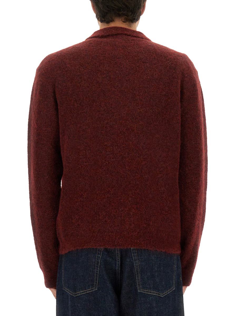 Sunflower Wool Sweater With Polo Collar