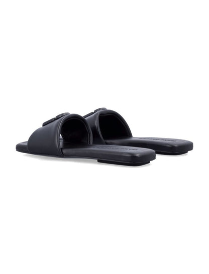 Marc Jacobs The J Marc Flat Leather Sandal