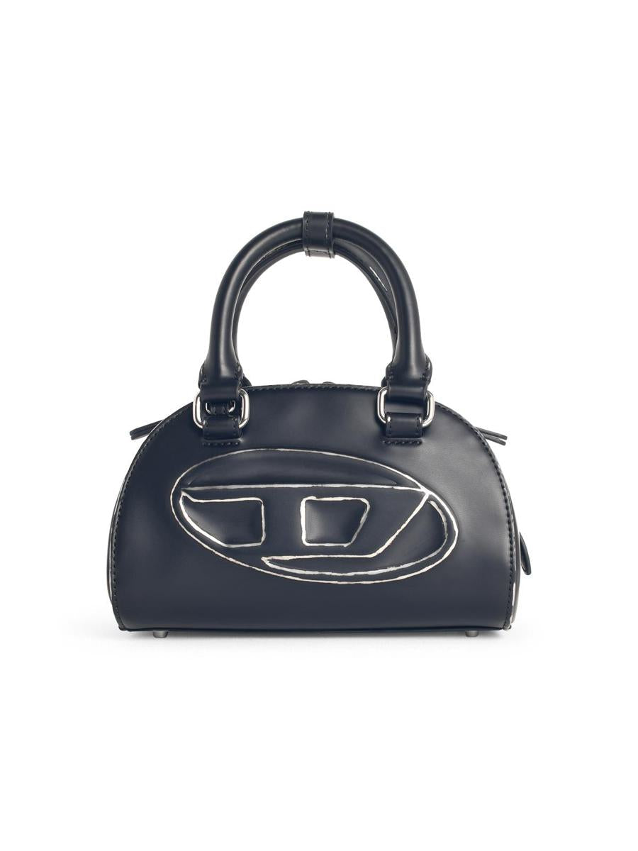 Diesel '1Dr Dome' Black Leather Bag