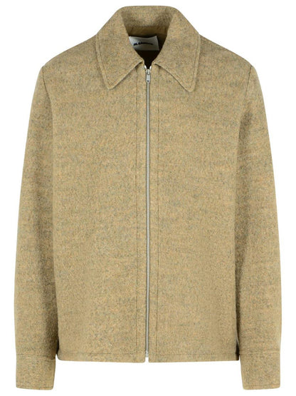 Jil Sander Beige Wool Blend Jacket