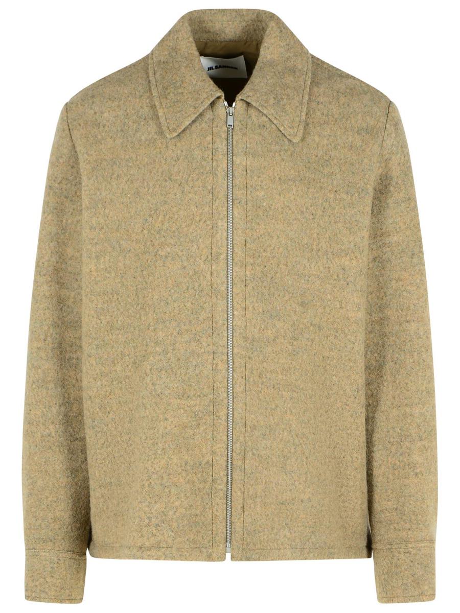 Jil Sander Beige Wool Blend Jacket