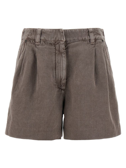 Brunello Cucinelli Linen Cotton Shorts
