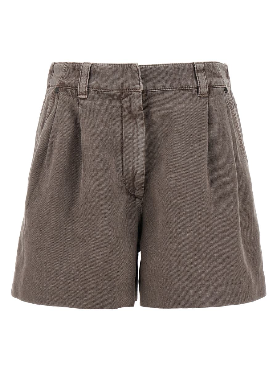 Brunello Cucinelli Linen Cotton Shorts