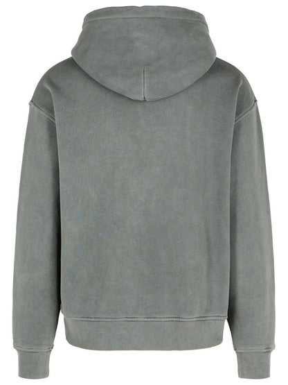 Palm Angels Gray Cotton Sweatshirt