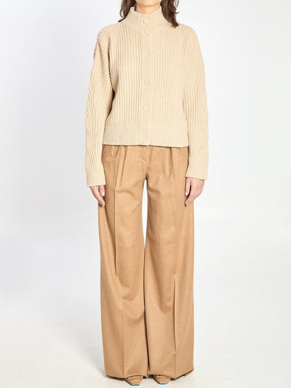 Camel Flare Trousers