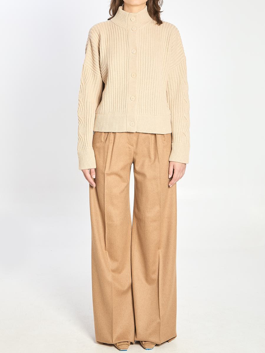 Camel Flare Trousers