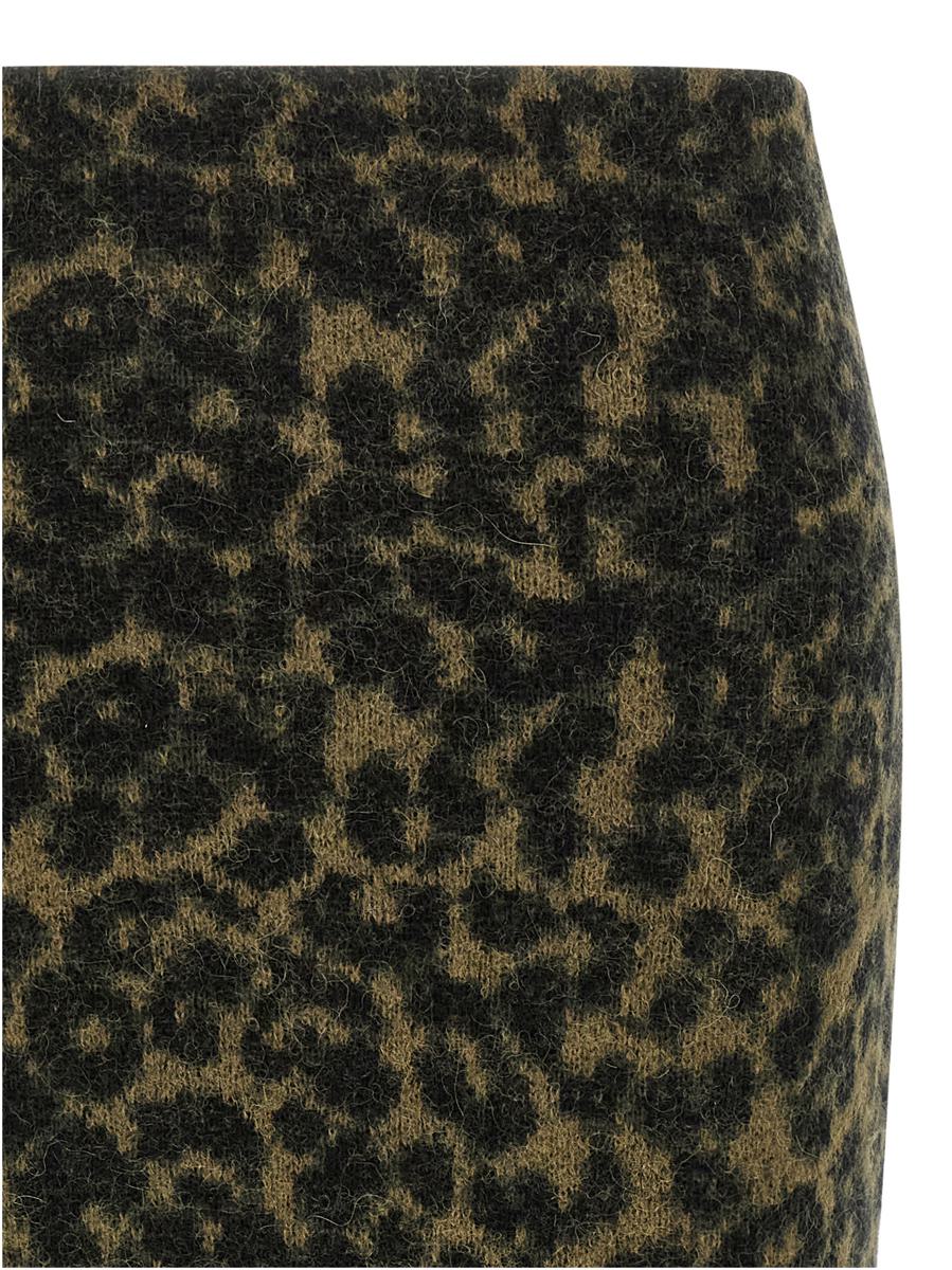 Nude Wool Skirt