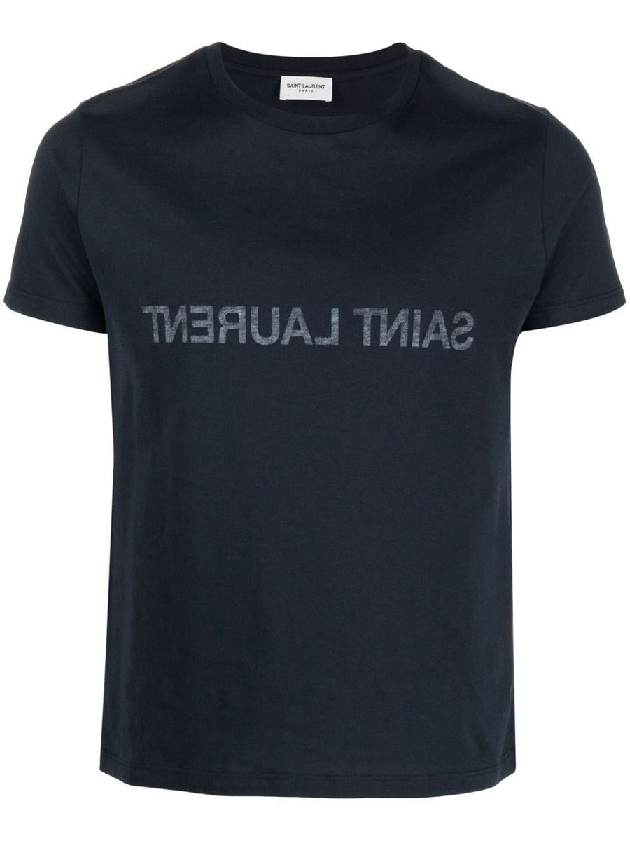 Saint Laurent Logo Cotton T-Shirt