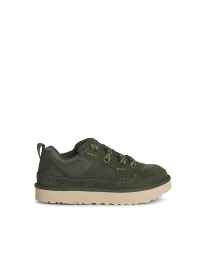 UGG 'Lowmel' Green Suede Sneakers