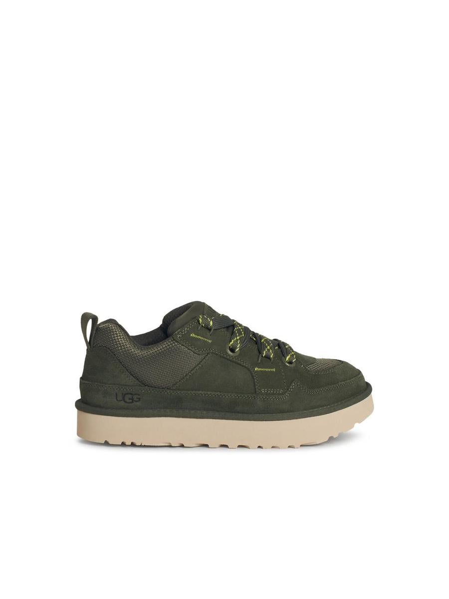 UGG 'Lowmel' Green Suede Sneakers