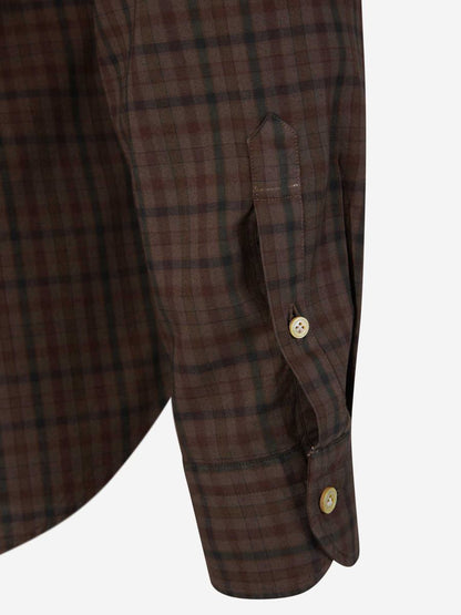 Vincenzo Di Ruggiero Check Motif Shirt