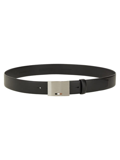 Boss Leather Belt With Logo