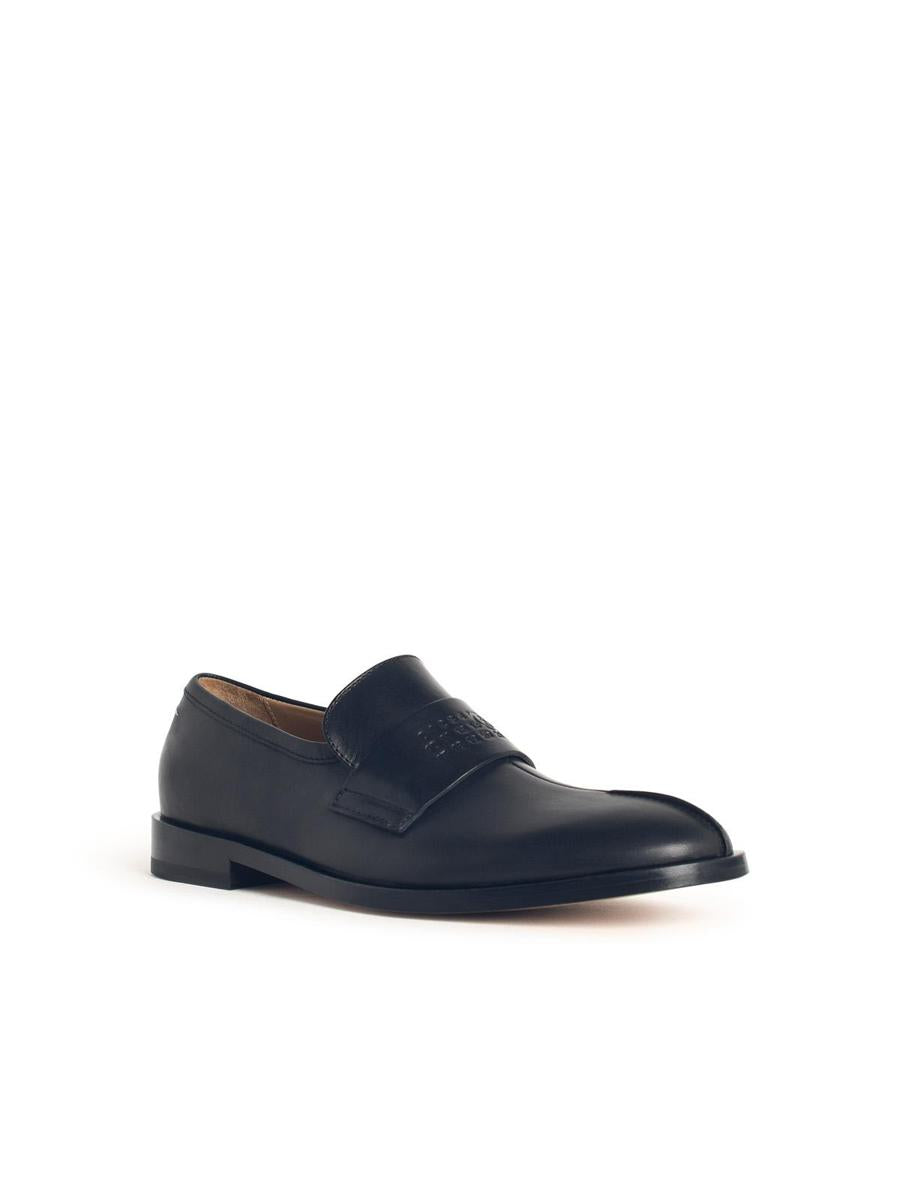 MM6 Maison Margiela Black Leather Loafers
