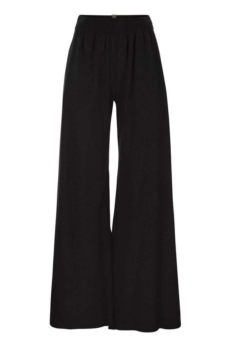 Fabiana Filippi Wide Trousers In Viscose And Wool