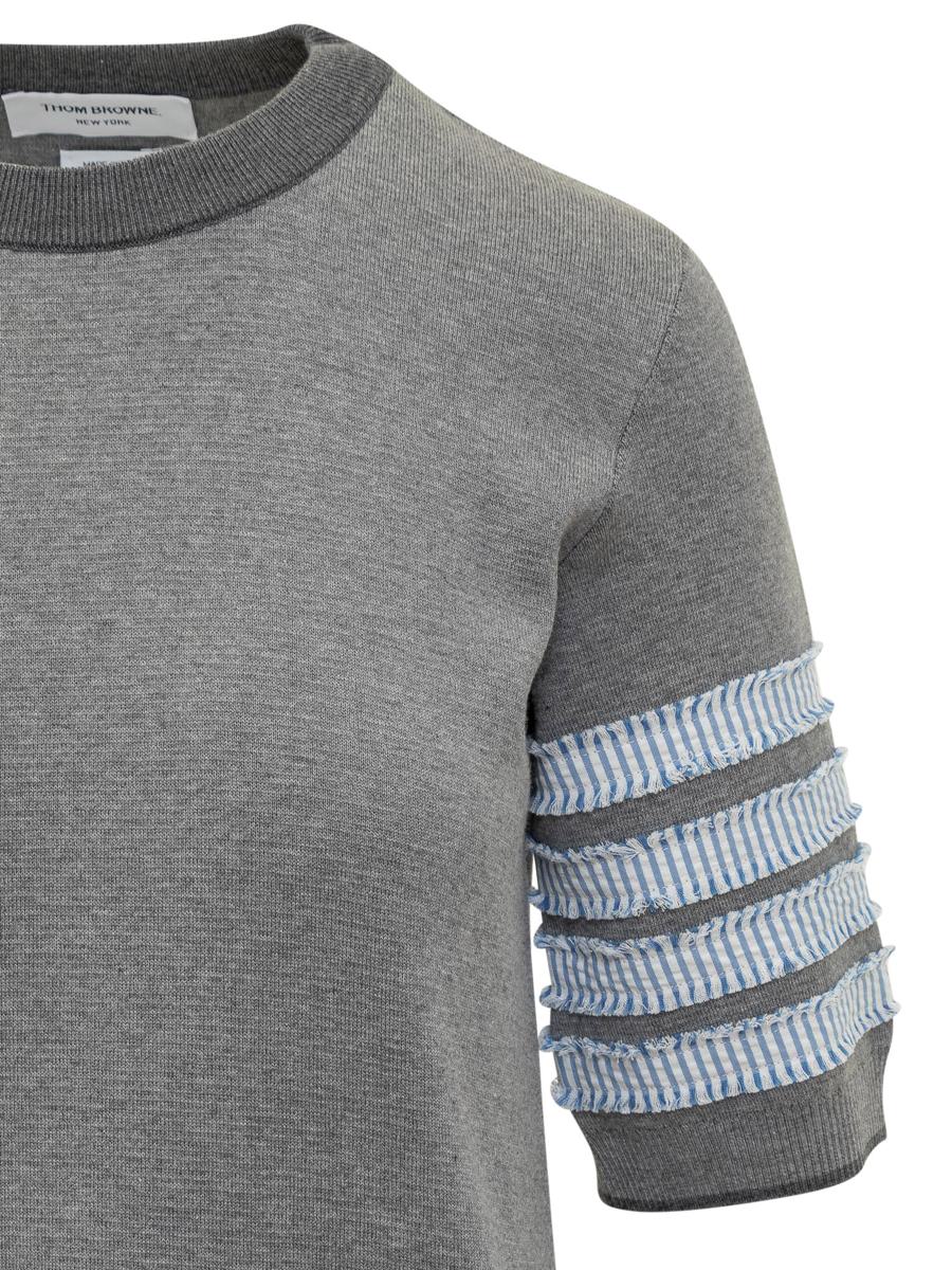 Thom Browne Cotton Dress With 4Bar Logo
