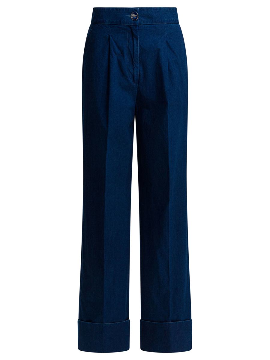 Valentino Garavani Wide-Leg Jeans With Pleats
