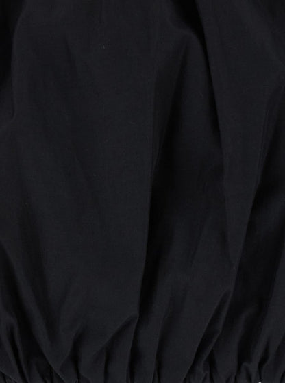 'Whitely' Black Top With Balloon Design In Cotton Blend Woman