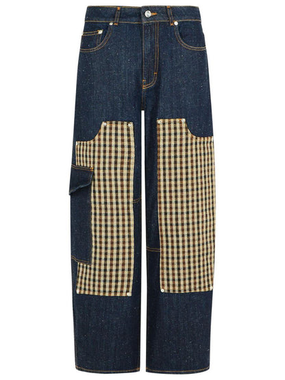 Ganni Navy Cotton Jeans