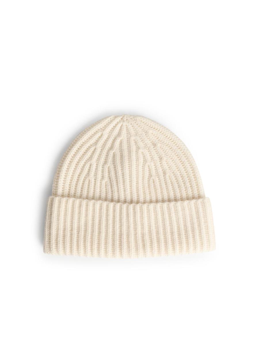 Lisa Yang 'Martigny' Cream Cashmere Beanie