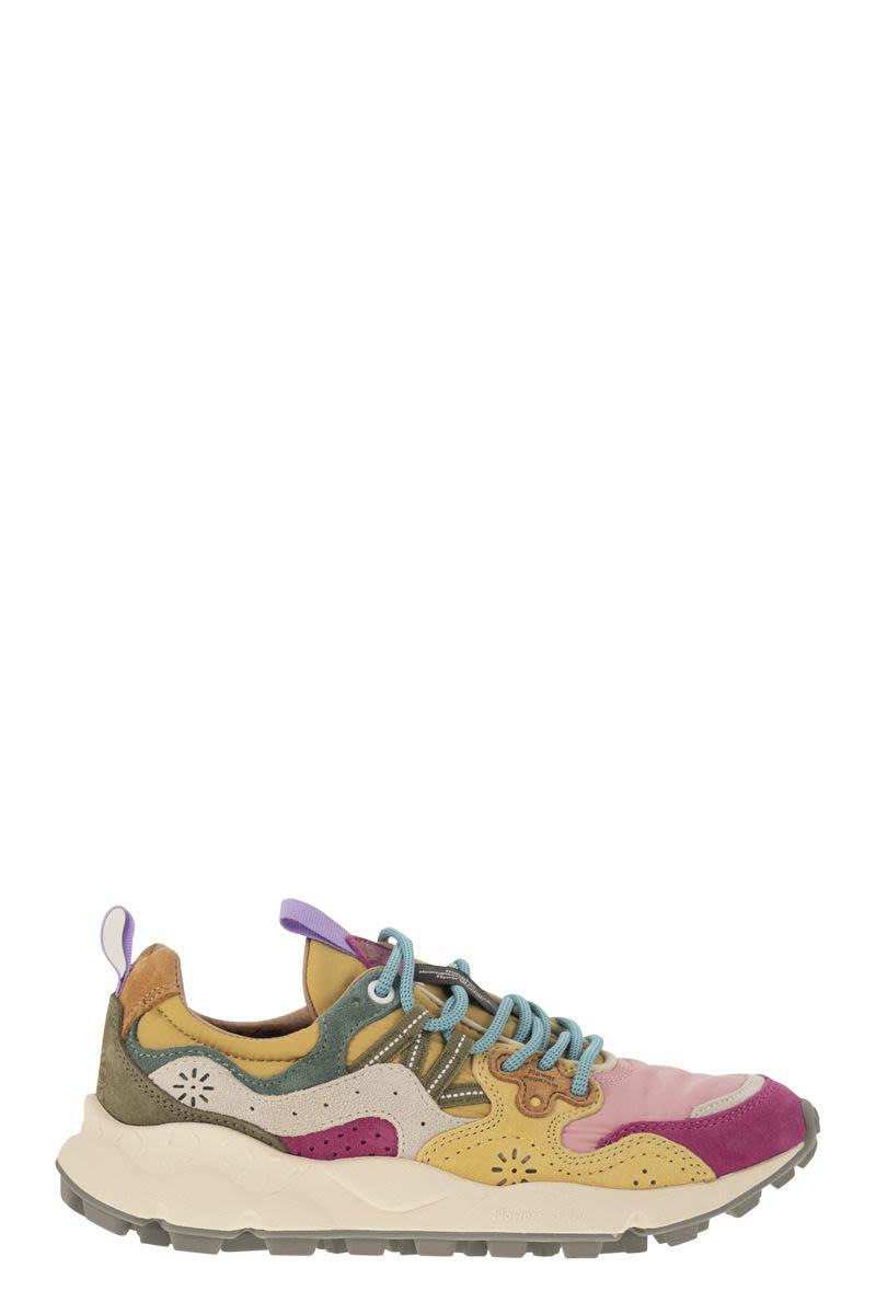 Flower Mountain Yamano 3 - Sneakers In Suede And Technical Fabric