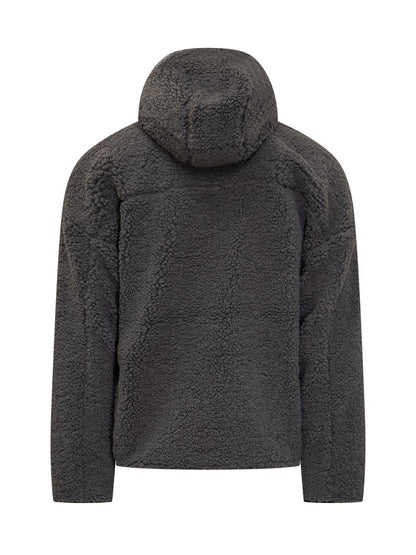 Diesel Diesel Jacket Teddy Zip Logo Grey Men'S