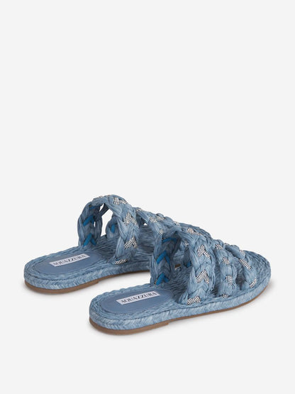 Aquazzura Raffia Coastal Sandal