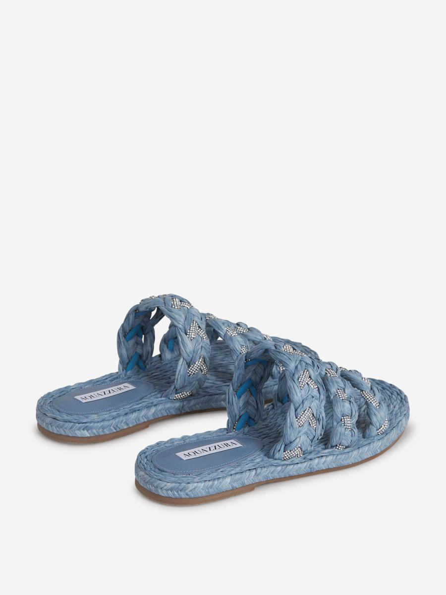 Aquazzura Raffia Coastal Sandal