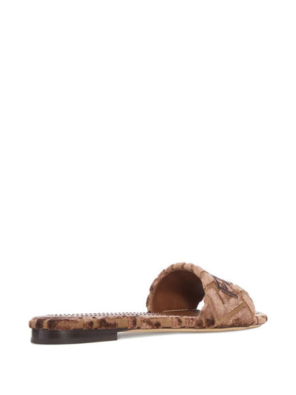 Fendi Fendi Sunshine Velvet Sandals
