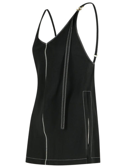 Sportmax 'Waser' Black Viscossa Tank Top