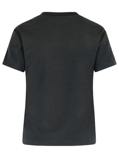 Acne Studios Faded Black Cotton Blend T-Shirt