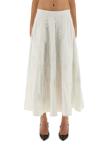 Rotate Birger Christensen Floral Midi Skirt