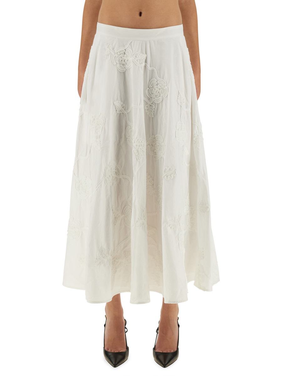 Rotate Birger Christensen Floral Midi Skirt