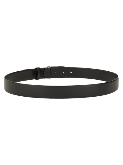 Boss Leather Belt With Logo