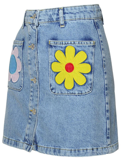Moschino Jeans Blue Denim Skirt