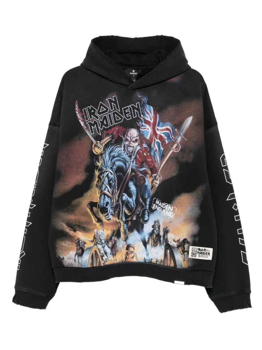 Represent "Iron Maiden Steed" Hoodie Clothing