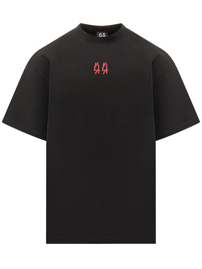 M44 Label Group 44 Label Group T-Shirt Black Logo Red Men'S