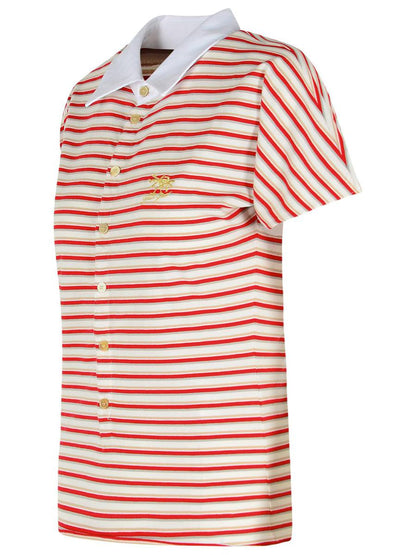 Golden Goose Red Cotton Polo Shirt