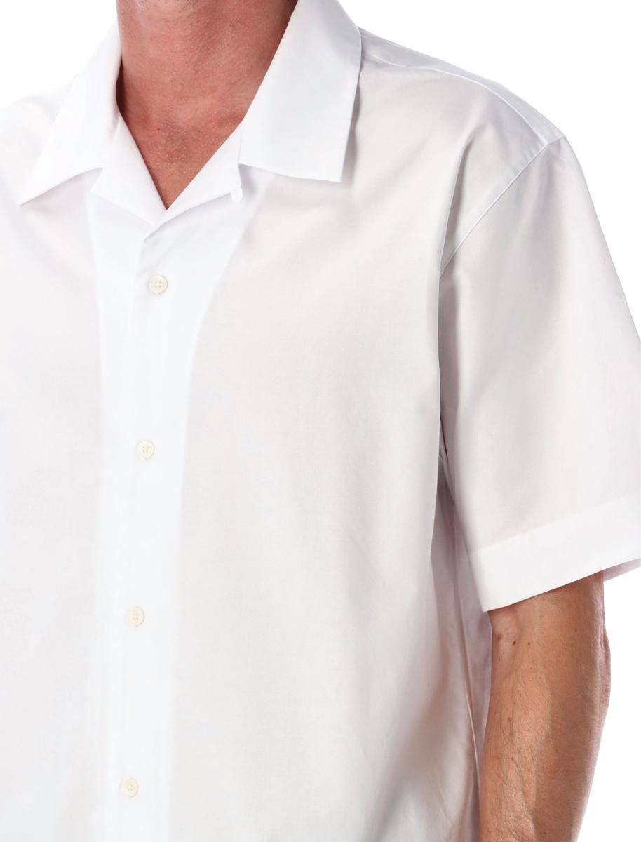 Givenchy White Cotton Hawaiian Collar Shirt
