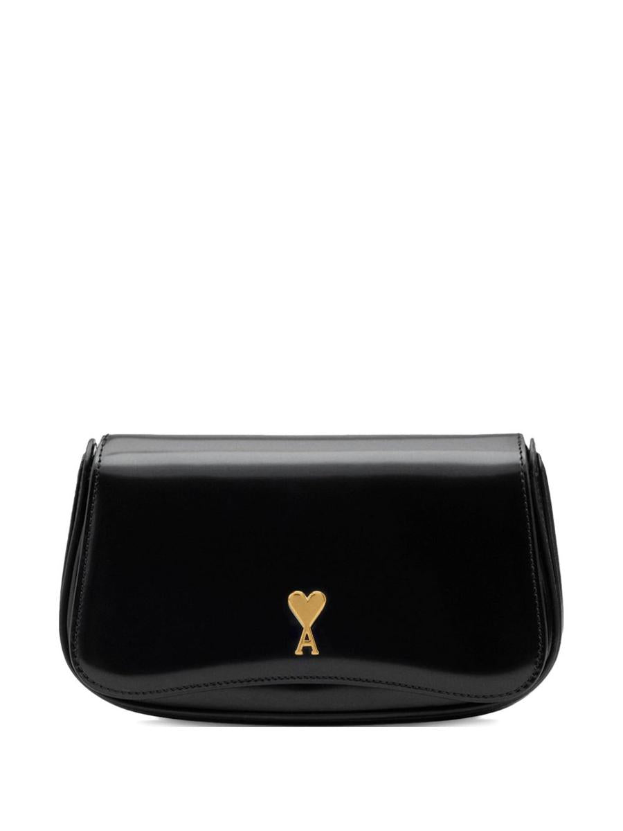 AMI Paris Leather Clutch