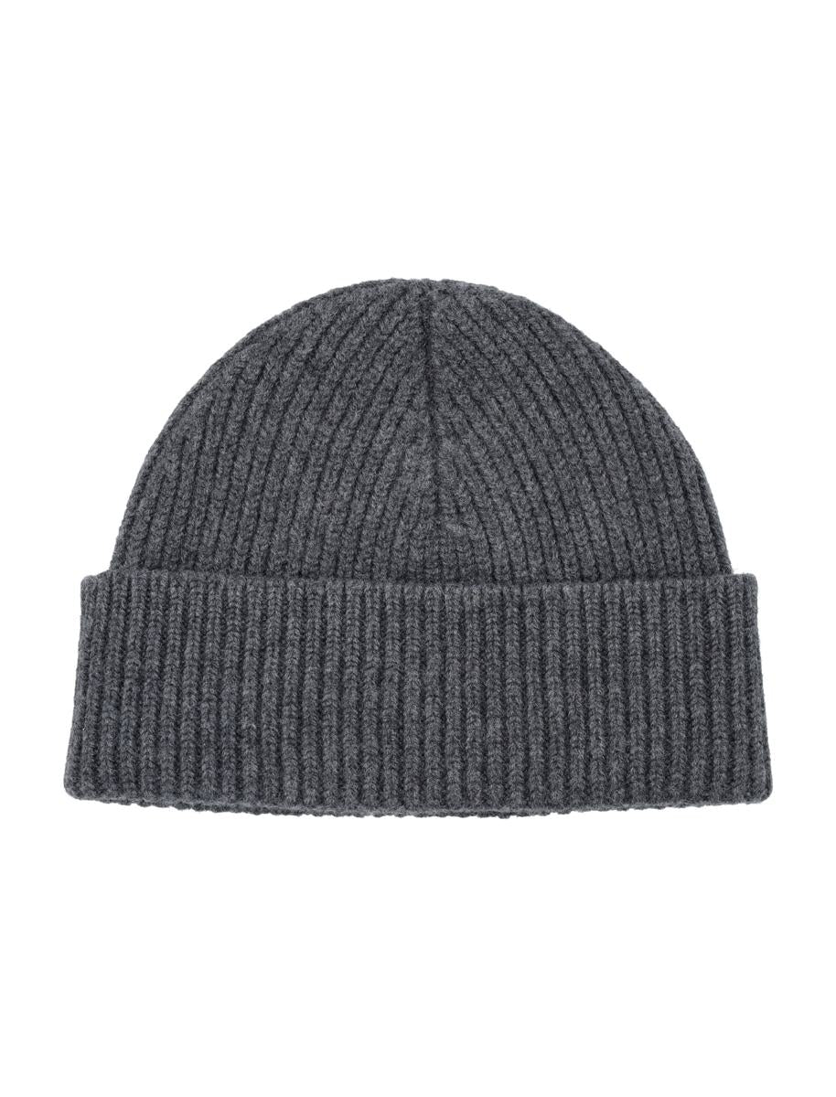 AMI Paris De Coeur Wool Beanie Grey