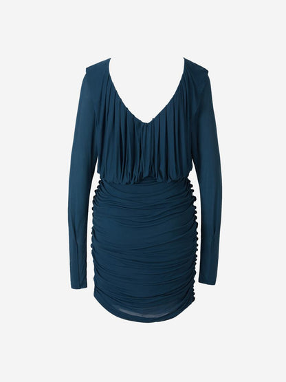 Saint Laurent Ruched Mini Dress