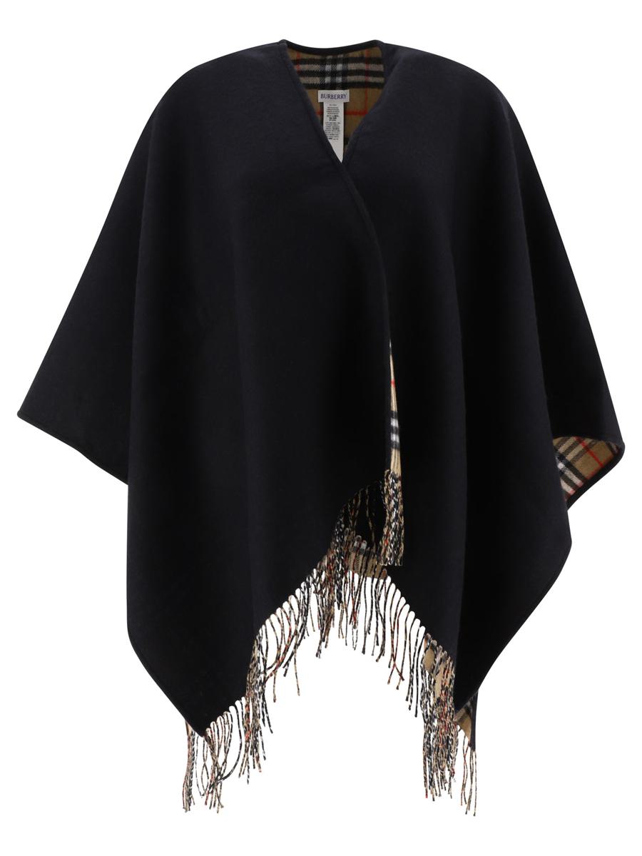 Burberry "Check" Wool Reversible Cape