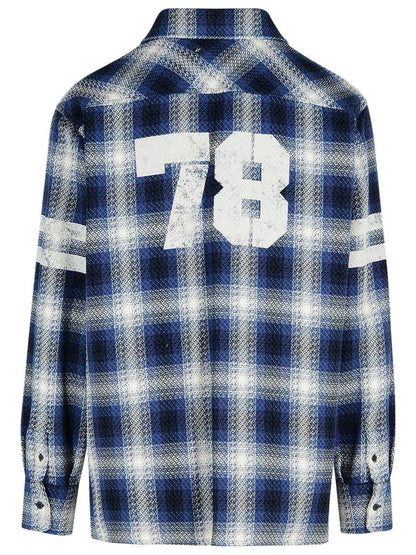 Golden Goose 'Check Nolowen' Blue Cotton Shirt