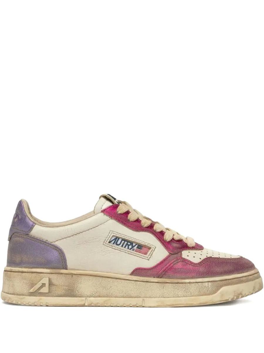 Autry "Sup Vintage Low" Suede Sneakers Shoes